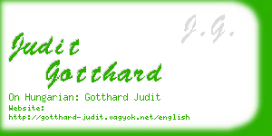 judit gotthard business card